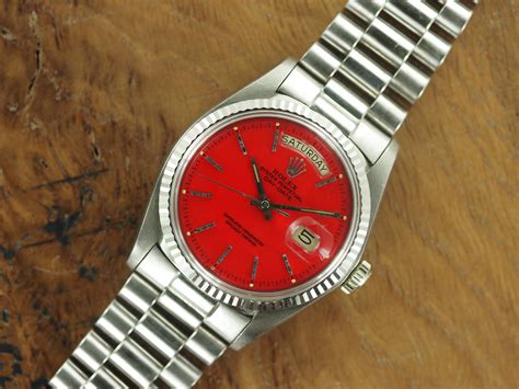 1803 rolex red stick dial|rolex day date history.